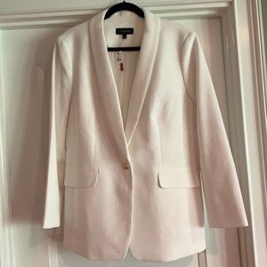Talbots cream tuxedo jacket